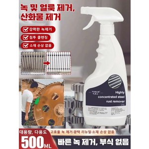 만능 녹제거제 대용량녹제거제 강력 녹제거제, 500ML 스테인리스강 녹 제거제*4, 1개, 500ml