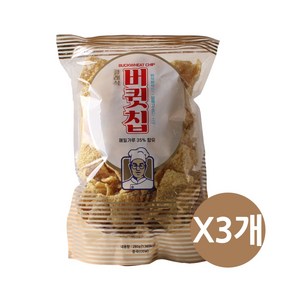 메밀과자 버큇칩 메밀가루35% 함유, 3개, 280g