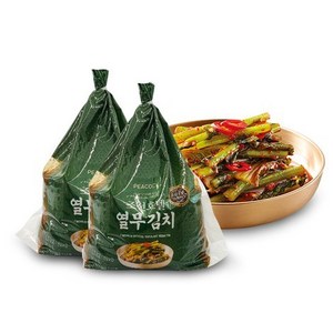 피코크 조선호텔 열무김치(총 3kg), 조선호텔 열무김치 1.5kg X 2개(총3kg), 2개, 1.5kg