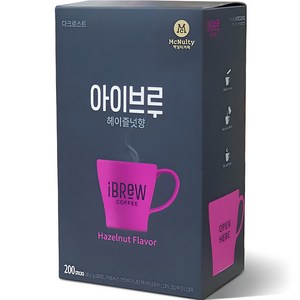 아이브루 헤이즐넛향 원두커피믹스, 1g, 200개입, 1개