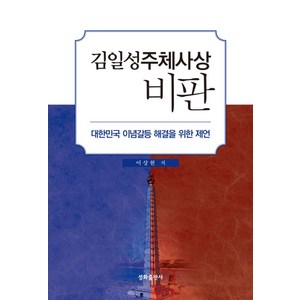 김일성주체사상 비판:대한민국 이념갈등 해결을 위한 제언, 성화출판사, NSB9788971326657