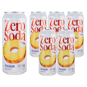 클룹 제로소다 파인애플, 6개, 500ml