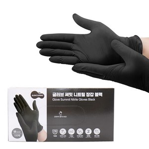 글러브써밋 니트릴장갑 블랙 M, 중(M), 1개
