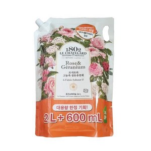 르샤트라 보타닉 로즈&제라늄 2L+600ml 리필, 1개, 2.6L