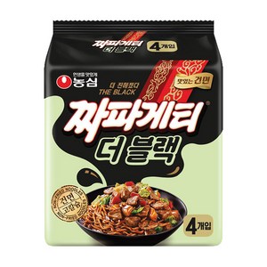 짜파게티 더 블랙 116g, 4개