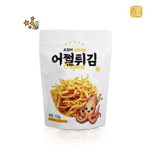 어쩔튀김 후라이드 오징어 진미채 튀김 120g 오리지날 와사비맛 갈릭버터맛 불닭맛 택1, 1개