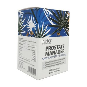 Inno Health Postate Manage 이노 헬스 뉴질랜드 프로스테이트 매니저 쏘팔메토 5000mg 60캡슐, 1개, 기본, 60정