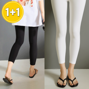 1+1 아이스쿨 8부 레깅스 F~5XL 빅사이즈 [국내생산 프리미엄]