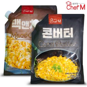 쉐프엠 콘버터 1kg + 맥앤치즈 1kg/안주/간식/반찬/마카로니/샐러드, 1세트