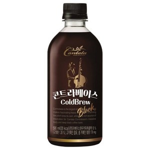 칸타타 콘트라베이스 콜드브루 블랙, 500ml, 6개