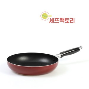 셰프팩토리 프라이후라이팬 가정용 식당용 업소용, S.18  33x4cm손잡이 길이 15cm, 1개