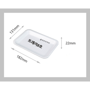트레이8호/사각접시/일회용기/배달용기/스티로폼/1000개/8호/흰머리아저씨, 1개, 1000개