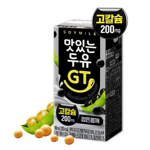 고칼슘 맛있는 두유GT 검은콩 깨 칼슘 두유, 24개, 190ml