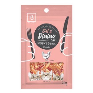 브리더랩 캣츠 다이닝 슬라이스 20g 치킨&대구, 상세설명 참조, 1개