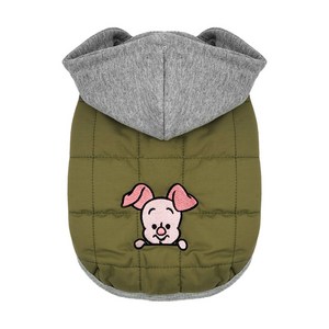 피글렛 강아지 퀄팅패딩_카키 S, 1개