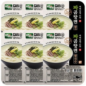 백제 파곰탕면 쌀국수 6p, 93.5g, 6개