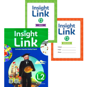 인사이트 링크 2 Insight Link 2 Student Book+Wokbook+QR Code+Tests+Wod Book 세트 (Class Pack) NE능률 (전3권)