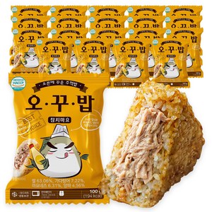 오꾸밥 참치마요 주먹밥, 100g, 20개