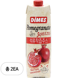 디메스 석류 착즙 주스, 1L, 2개