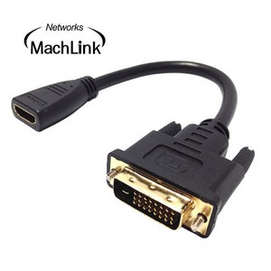 마하링크 HDMI F to DVI M 변환젠더 15cm H018, H018 3개, 3개