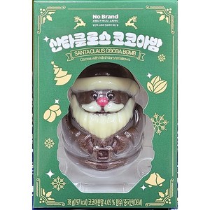 No Band 노브랜드 산타클로스 코코아밤 38g / 핫초코, 1개, 1개입