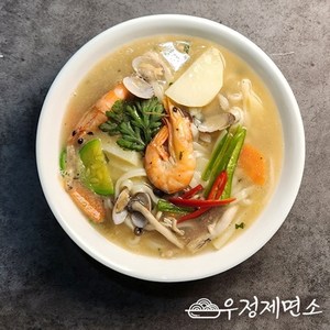 우정본가 [우정제면소] 맑은해물맛 칼국수 12인분세트 (생면2kg+스프12봉), 1개