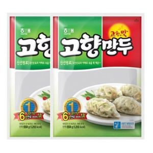 해태 고향만두 550g x 2봉지 총 1.1kg, 2개