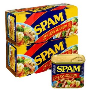 Homel Spam 25% Less Sodium 호멜 스팸미국 햄 저염 340g 8캔