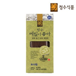 [청수식품]100% 메밀이좋아 물냉면 2인분 280gx1봉, 280g, 1개