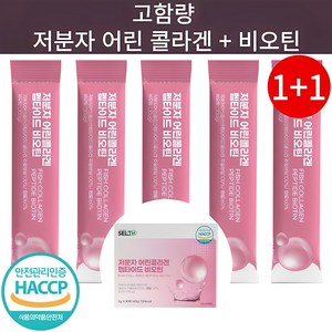 저분자 콜라겐펩타이드 비오틴콜라겐 식약청인증 HACCP 분말 스틱, 2박스, 30회분