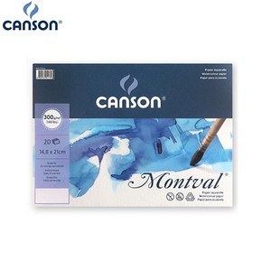 CANSON 몽발 수채화용지 300g 낱장팩 14.8x21cm A5 20매