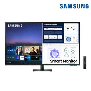 삼성전자 스마트모니터 M7 S43BM700 108cm 110cm 4K UHD 스피커내장 43인치모니터, 80cm, 43인치 S43BM700 (TV시청시 세탑박스 필수)