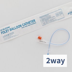 세운메디칼 2way 실리콘 폴리카테터 유치도뇨관 소변줄 멸균 FOLEYCATHETER, 2way -16FR (5cc), 1개