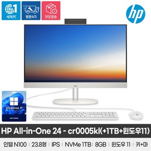 HP 2024 올인원 24 N-시리즈 인텔 12세대, 1TB, 8GB, WIN11 Po