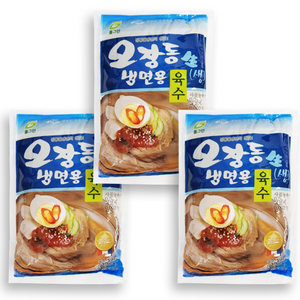 홍홍 중국식품 오장동 냉면용 생 육수 330ml 3팩구성 냉면 육수 중국냉면 냉면육수팩 물냉면 연길냉면, 3개