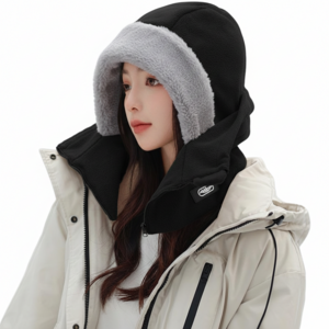 미포레스트 겨울 남녀공용 바라클라바 3in1 방한모자 후드넥워머 방한마스크