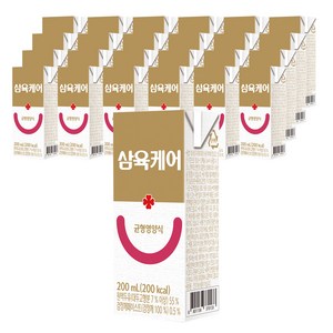 삼육 케어푸드 환자용 균형영양식 200ml 24팩, 24개