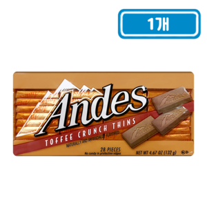 Andes 앤디스 토피 크런치 띤 초콜릿 132g (원산지 : 미국), 1개