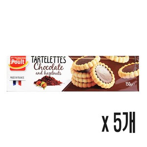 폴트 초코 앤 헤이즐넛 타르트 150g, 5개