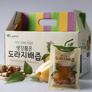 [슬로푸드]생강품은 도라지 배즙 100ml 30포 60포 120포, 30개