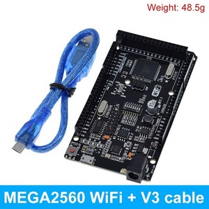 Mega2560 ATMEGA16U2 / Pro Mini MEGA 2560 Mega WiFi R3 ATmega2560 칩 CH34 Arduino UNO 개발 보드 WeMos ESP8, 1개