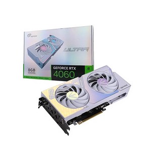 Coloful iGame 지포스 RTX 4060 ULTRA DUO OC D6 8GB White