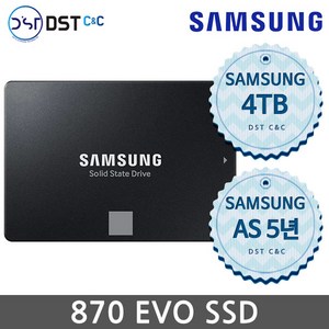 삼성전자 정품 870 EVO SATA 4TB SSD 노트북용 데스크탑용 SSD MZ-77E4T0B