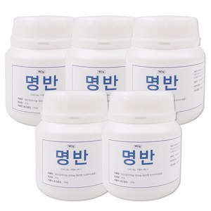 삼현제약 명반(백반) 180g, 5세트, 투명