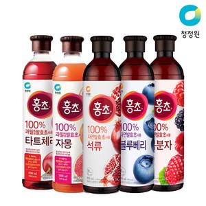 청정원 자연발효초 홍초 900ml 5종 2개 골라담기, 석류 900ml + 자몽 900ml, 1.8L