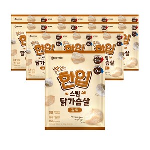 미트리 맛있는 한입 스팀 닭가슴살 갈릭, 100g, 12개