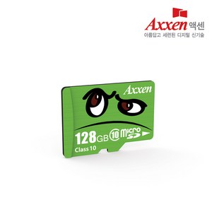 액센 프리미엄 Class10 UHS-1 캐릭터 mico SD 카드, 128GB, 1개