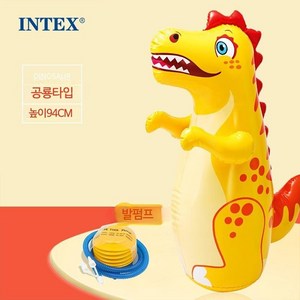 INTEX 풍선 장난감 오뚝이 인형 공룡 오뚝이, 단일사이즈, 공룡 텀블러, 1개