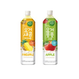 [한번에먹자]웅진 요거풋풋 사과1.5L 6개+요거새콤 파인애플1.5L 6개 총12개, 12개, 1.5L