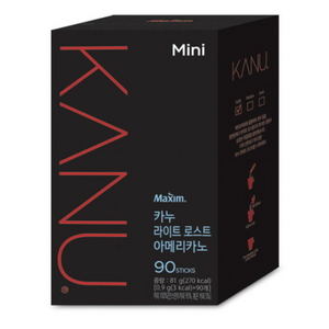 카누 미니 라이트 로스트 아메리카노 원두커피믹스, 900mg, 90개입, 1개